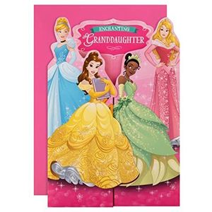 Hallmark Verjaardagskaart voor kleindochter - Disney Princess Gate Fold Design