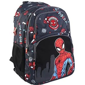CERDÁ LIFE'S LITTLE MOMENTS Spiderman rugzak met voorvak en zijdelingse mesh-stof voor jongens, officiële Marvel-collectie, meerkleurig, uniek (2100003828)
