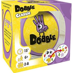 Dobble Classic NL - Kaartspel voor jong en oud - Test je snelheid, observatie en reflexen - Vijf spelvariaties mogelijk - Voor de hele familie - Taal: Nederlands