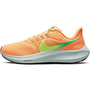 Nike Air Zoom Pegasus 39 Sneakers voor dames, Perzik Crème Groen Spook Oranje Totaal, 37.5 EU