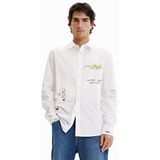 Desigual Heren CAM_Benedetto 1000 Blanco T-shirt, Wit, M, wit, M