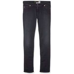 Love Moschino Ric Tasca Damesjeans, 5 zakken, slim fit, zwart (Black 276w), 25W x 32L