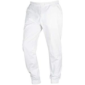BP 1737-334-0021-Sn comfortabele broek voor mannen, 40% katoen/35% polyester/25% elastomultiester, wit, maat Sn
