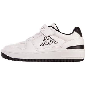 Kappa Unisex kinderen Stylecode: 261096k Coda Low K Kids Sneakers, wit zwart, 25 EU