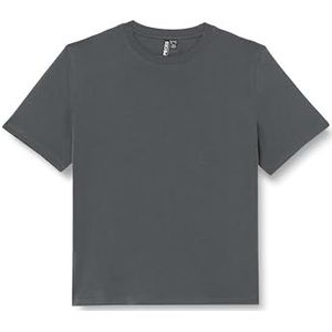 PIECES Pcria Ss Solid Tee Noos Bc Qx T-shirt voor dames, blauw (ombre blue), 46/48 Grote maten
