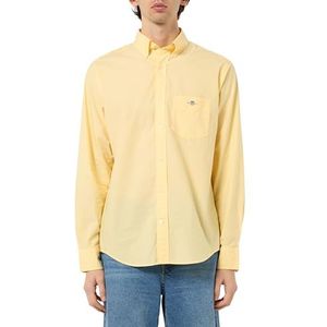GANT Heren Reg Classic Poplin Shirt Shirt Shirt, Banana Yellow, 3XL