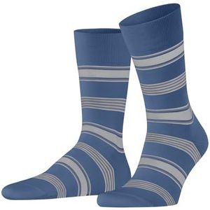 FALKE Heren Sokken Marina Stripe M SO Katoen Gedessineerd 1 Paar, Blauw (Nautical 6531), 43-44