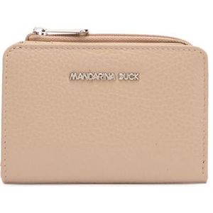 Mandarina Duck Mellow Leather Wallet, reisaccessoires dames portemonnee, eenheidsmaat, Warm Taupe, Eén maat