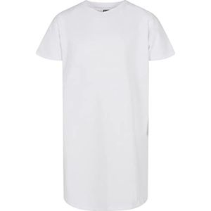 Urban Classics Meisjesjurk voor meisjes, organisch oversized T-shirt, van biologisch katoen, verkrijgbaar in 2 kleuren, maten 110/116-158/164, wit, 110-116