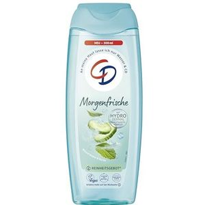 CD Douche 'Morgenfrische' | Douchegel met plantenextract | Verkwikkende geur | Met Hydro-Dermal-complex | Geschikt voor de gevoelige huid | zonder microplastic & veganistisch | 300 ml