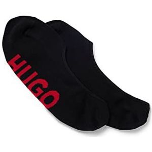 HUGO Heren 2P SL Logo CC Invisible_Socks, Black1, 39-40, zwart 1