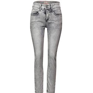 Street One Dames 374977 Jeans, Light Grey Random Bleach, W26/L28