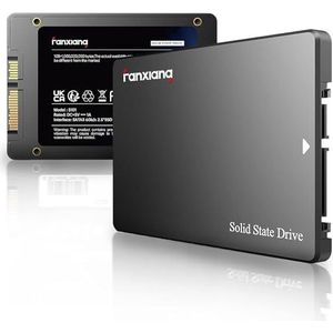 fanxiang 1 TB SSD - SATA SSD tot 550 MB/s, interne Solid State Drives 2,5 inch SSD SATA III 6 Gb/s, 3D NAND TLC SSD met SLC-cache, SSD 1 TB voor laptop, pc, desktop