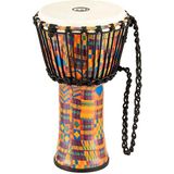Meinl Percussion PADJ2-S-G Djembe Travel Series, Rope Tuned, 20,32 cm (8 inch) diameter (Small), kenyan quilt
