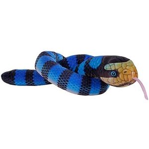 Wild Republic Slangen Eco gele lippen, gevuld dier, 137 cm, pluche speelgoed, vulling is gesponnen gerecyclede waterflessen, milieuvriendelijk