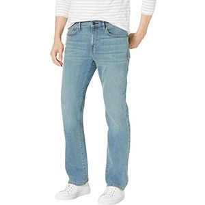 Amazon Essentials Men's Bootcut-jeans met slanke pasvorm, Vintage lichtblauw, 33W / 28L