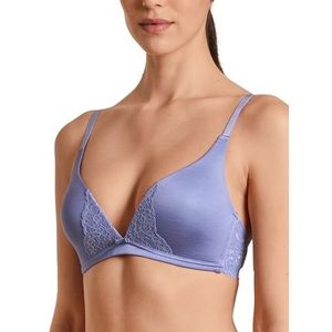 CALIDA Sensual Secrets T-shirt-beha voor dames, soepele, zachte cup, valt niet af, verstelbare bandjes, Provence Blue, 70B