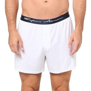 Emporio Armani Heren Soft Modal Boxerslip, Wit, M, Wit, M