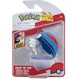 Pokémon PKW3135 - Clip'n'Go Poké Balls - Alola Vulpix & Super Ball, officiële Poké Ball met 5 cm figuur