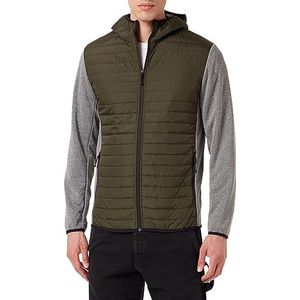 Bestseller A/S JJEMULTI Quilted Jacket NOOS gewatteerde jas voor heren, rosin/detail: grijs melange mouw, S, Rosin/detail: grijze melange mouwen, S