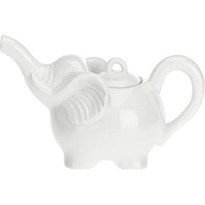 la Porcellana Elefanti Elephant Theepot Gb, porselein, wit, 24 x 13 x 14 cm