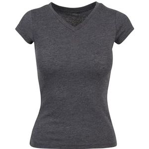 Build Your Brand Basic T-shirt voor dames, antraciet, 3XL