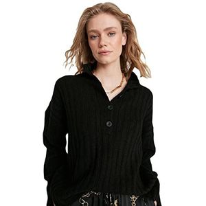Trendyol Acryl Trui - Zwart - Regular L Zwart, Zwart, L