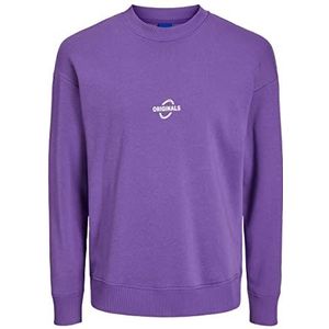 JACK & JONES Sweatshirt voor heren, ronde hals, Deep Lavender., M