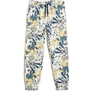 Koton Boys Tie-Dye Bedrukte Jogger Sweatpants Zakken Trekkoord, Groen design (09c)