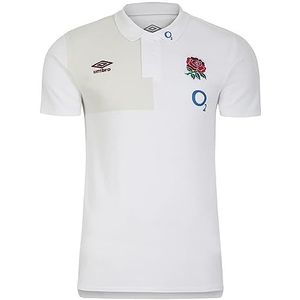 UMBRO 98990u Brilliant White Foggy Dew Polo, XL voor heren, wit (Brilliant White Foggy Dew), XL