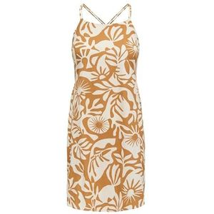 ONLY Dames Onljakiri Linen Strap Dress Ptm, Harvest Pumpkin, XL
