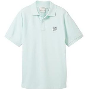 TOM TAILOR Poloshirt voor jongens, 34436 - Light Pastel Turquoise, 164 cm