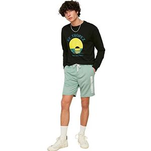 Trendyol Heren Mint Male Regular Fit Casual Shorts, L