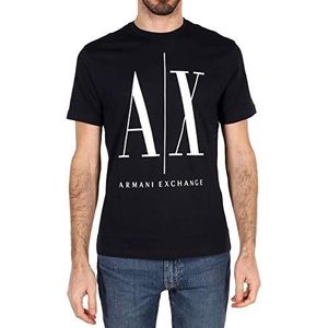 Armani Exchange T-shirt met pictogramprint voor heren, marineblauw, XS