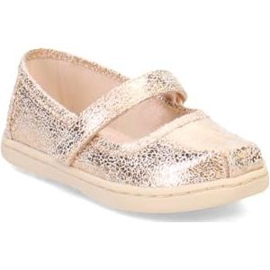 TOMS Meisjes, Tiny Mary Jane - Peuter, Gouden Crackle Folie, 7 Toddler