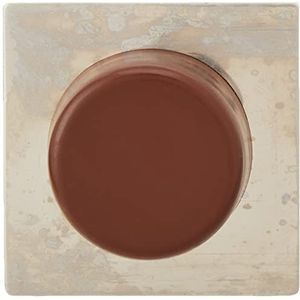 SYSFIX 2311504 deurstopper, zelfklevend met basis roestvrij staal in doos 10 stuks, bruin