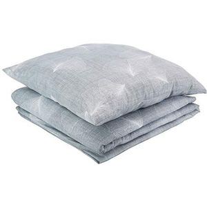 Zo.Home Saskia Duvet Cover, 100% Cotton Satin, Grey, 135 x 200 Cm, 1.0 Pieces