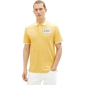 TOM TAILOR 1036340 Poloshirt voor heren, geel, maat XXL, 16719 - Corn Yellow, XXL