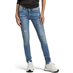 G-Star Raw Lynn D-Mid Waist Super Skinny spijkerbroek dames, blauw (Lt Aged Destroy 9136-1243), 24W / 32L