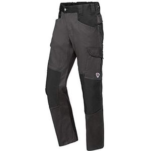 BP 1826-033-5632-35/36s stofmix met stretch werkbroek voor mannen, hogere taille op de rug, 70% katoen/28% polyester/2% elastaan, antraciet/zwart, 35/36S maat