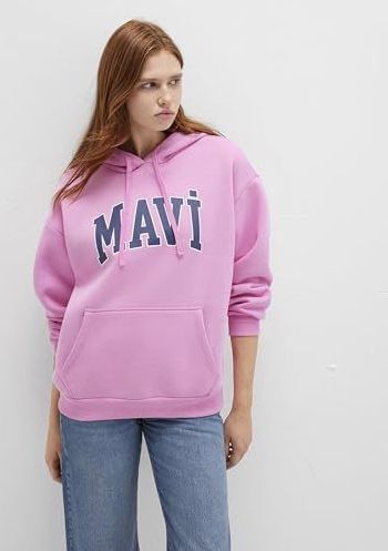 Mavi Sweatshirt  navy / orchidee / wit