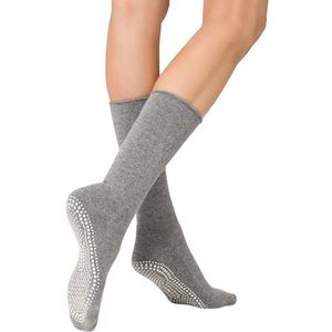 KUNERT Homesocks antislip gebreide sokken voor dames, lichtgrijs 0170, 39-42 EU