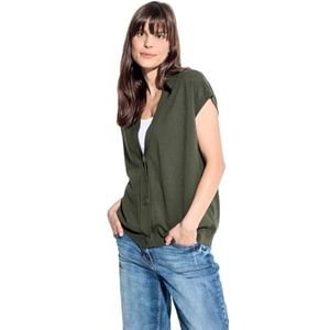 CECIL Cardigan vest, Cool kaki, L