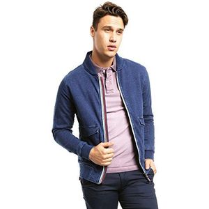 Tommy Jeans Indigo hknit baseball jacket 15 lange mouwen blouson jas, blauw (Indigo 984), XXL