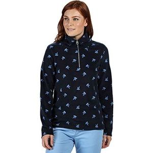 Regatta Dames Leela' Half Zip Gedrukt Fleece - Navy, Maat 10