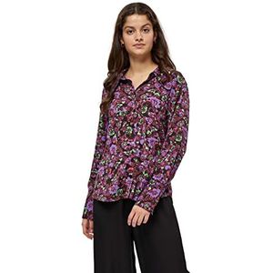 Minus Dames Sadia Shirt, Rasberry Bloom Print, 6