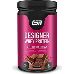 ESN Designer Whey Protein Powder, Melkchocolade, 908 g, 30 Porties, Poeder voor Spieropbouw en Herstel, Gemaakt in Duitsland, Laboratorium Getest