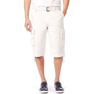 Unionbay Cordova Messenger Cargoshort voor heren, in standaard- en grote en lange maten, Wit, 50