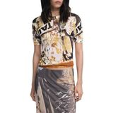 Tricot - T-shirt - Korte Mouwen - Ronde Hals - Ornamentale Collage-stijl Print