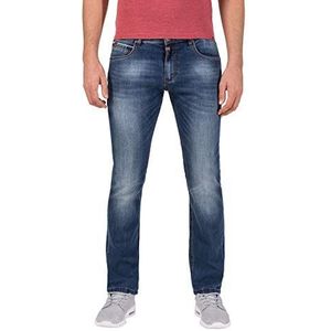 Timezone Slim Scotttz skinny jeans voor heren, Blauw (Used Bright Blue Wash 3348)., 31W x 34L
